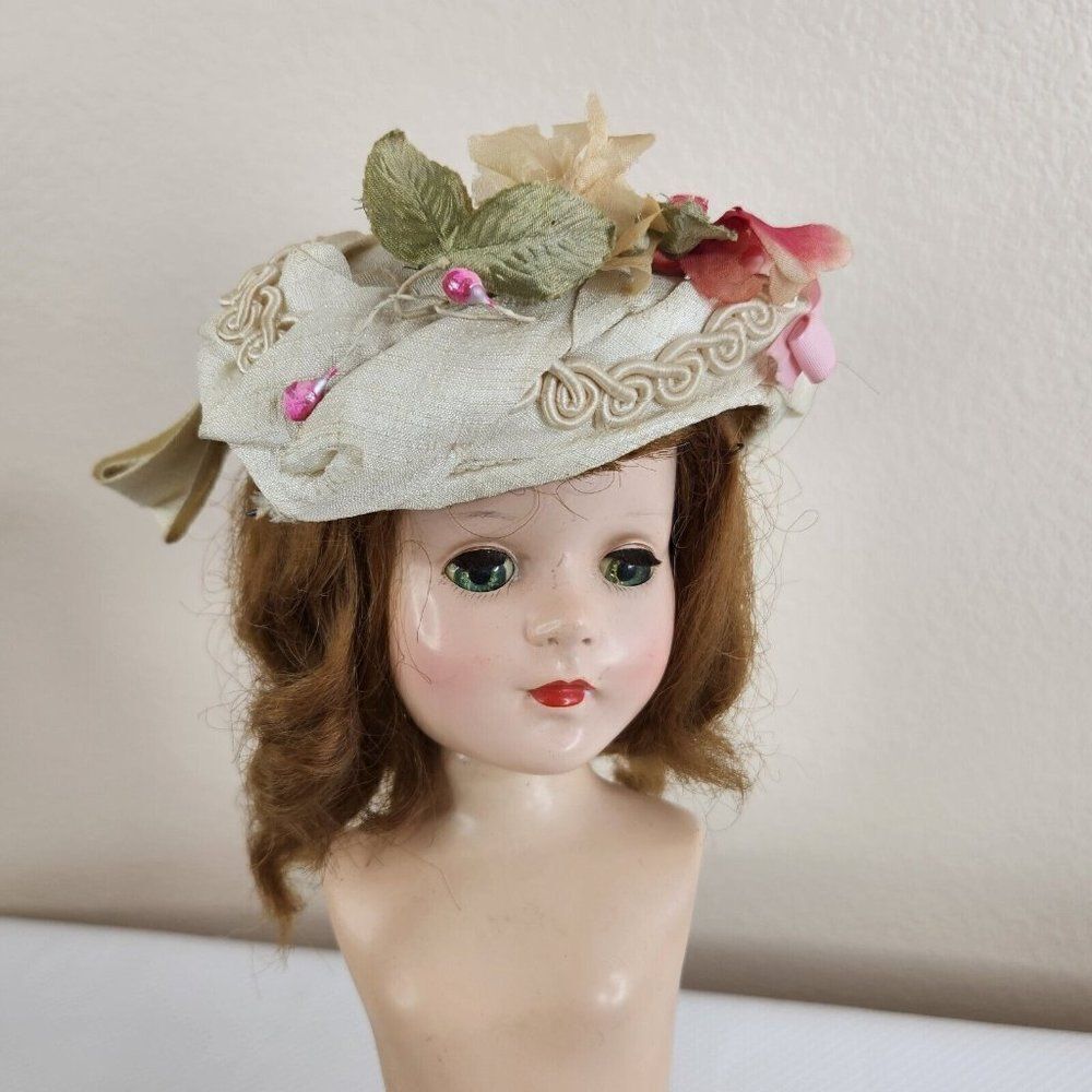 Vintage 50s American Character 20" Sweet Sue Doll Auburn Hair Bride For Repair